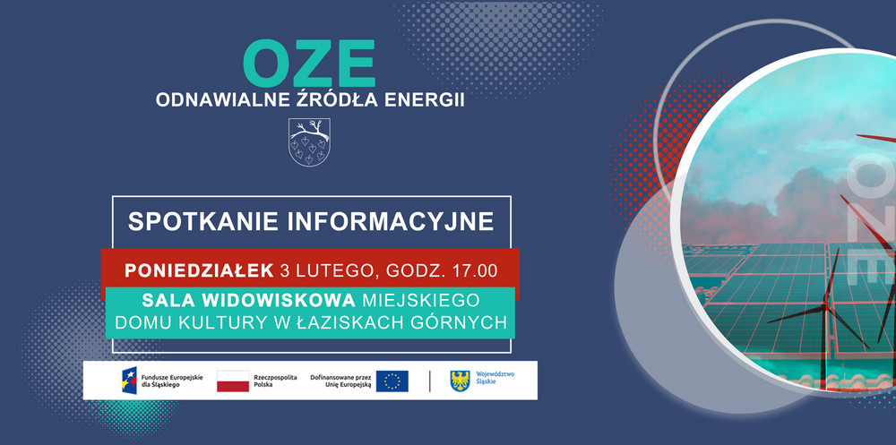 Spotkanie informacyjne dla osób, które złożyły deklaracje uczestnictwa w programie OZE 2023 odbędzie się w poniedziałek 3 lutego 2025 o godz. 17:00 w sali widowiskowej MDK
