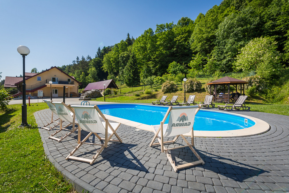 zdjęcie hotelu Gawra Comfort+ w Łączkach od strony basenu