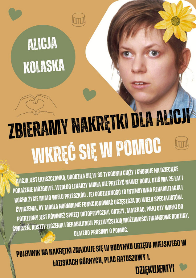 Plakat z informacjami o akcji.
