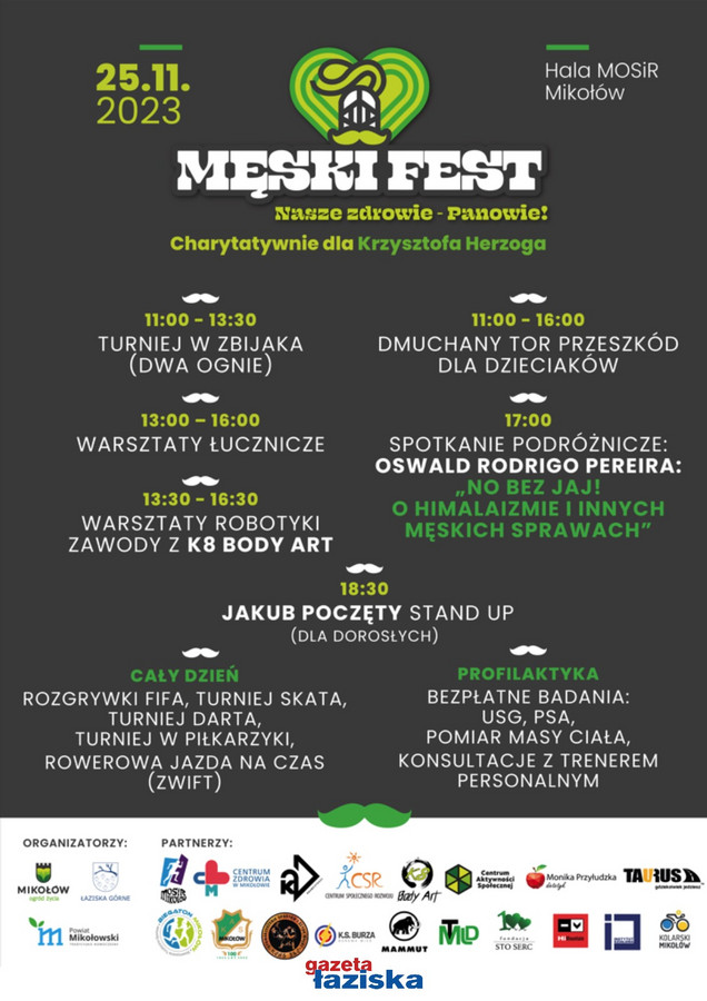 Plakat ze szczegółami wydarzenia.