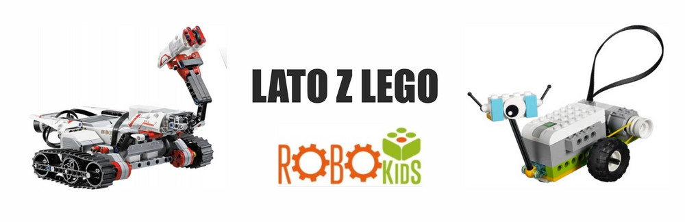Napis Lego lato, Logo prowadzących zajęcia. 