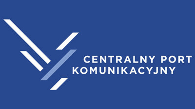 Grafika przedstawia logo Centralnego Portu Komunikacyjnego.