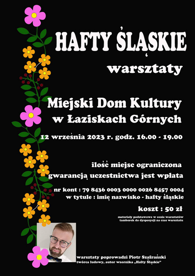 Plakat ze szczegółami wydarzenia