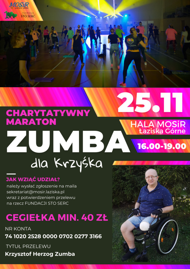 Plakat ze szczegółami wydarzenia.