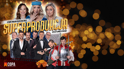Zdjęcie aktorów występujących w przedstawieniu.