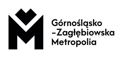 Logo Górnośląskiej Zagłębiowskiej Metropolii. Literka M z sercem.