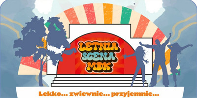 Plakat koncertu Moniki Wagner w ramach Letniej Sceny MDK