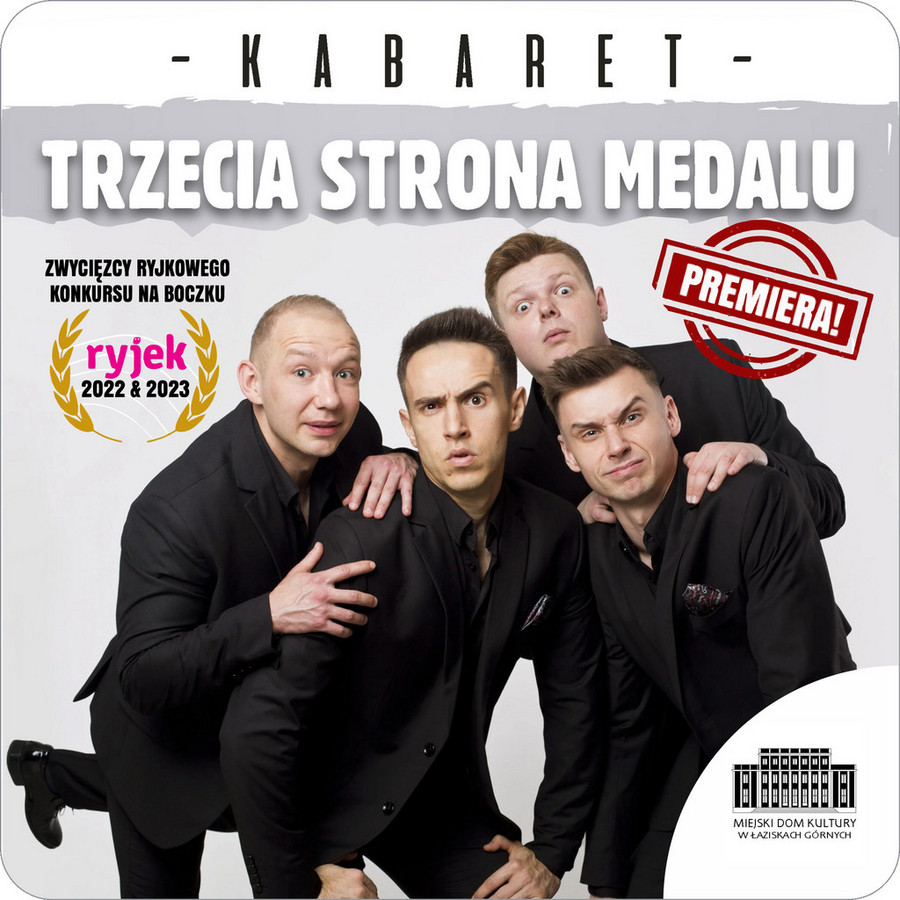 Plakat wydarzenia: Kabaret Trzecia Strona. Szczegóły w artykule.