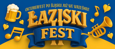 Plakat promujący II Łaziski Fest. Informacje dotyczące wydarzenia w treści artykułu.
