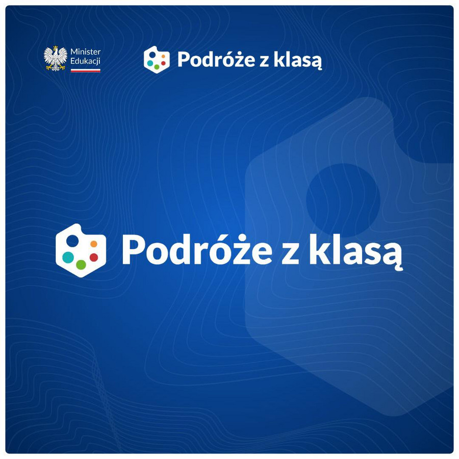 logo programu "Podróże z klasą" Ministerstwa Edukacji Narodowej