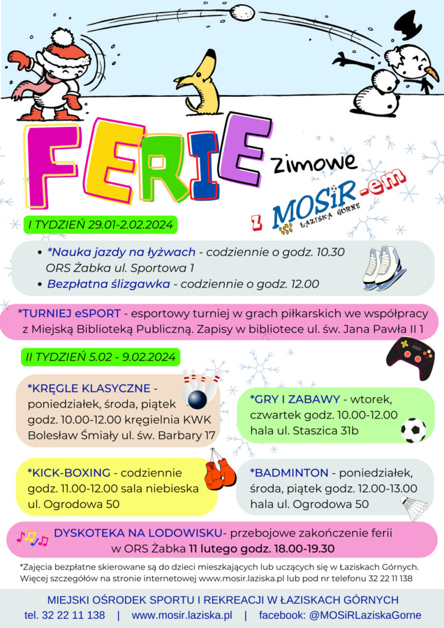 Plakat z informacjami zawartymi w tekście.