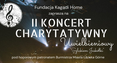 II Koncert Plakat wydarzenia: Charytatywno-Uwielbieniowy "Szlakiem Jaskółki", szczegóły w treści artykułu