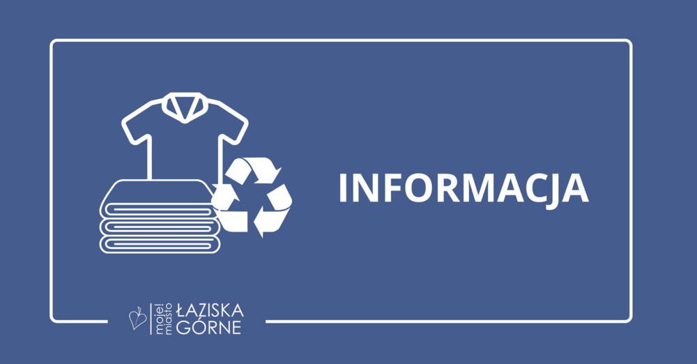 informacja, piktogram przedstawiający tekstylia